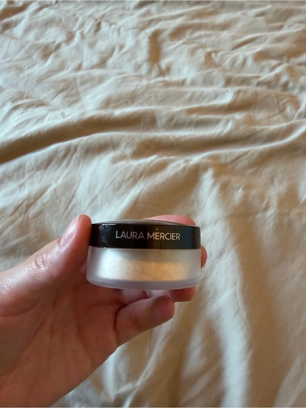 laura mercier Loose Setting Powder - White & Black Cap